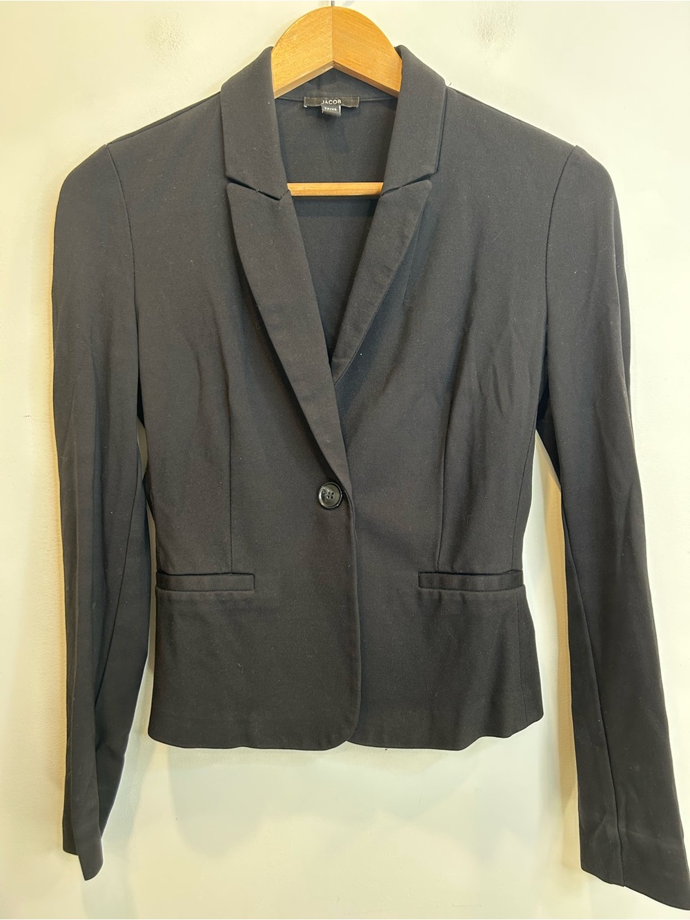 Jacob Single Button Stretch Blazer Black